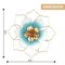 Metal Flower Wall Decor 12-Inch Floral Wall Art for Home Indoor Outdoor